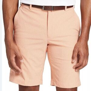 Men Walter Hagen Perfect 11 Golf Shorts in Plaid Orange Size W42